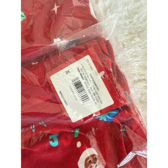 Target Wondershop 2 pc size 2XL Holiday Pajama set NEW Santa Presents ornaments - Picture 6 of 7